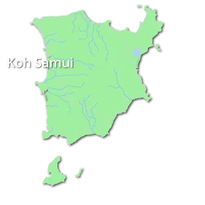 Koh Samui Island Map